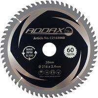 TIMCO Circular Saw Blade Fine Trim/Finishing Extra Fine - 216 x 30 x 60T
