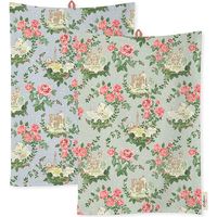 Cath Kidston English Rose 2 Pack Of Tea Towels