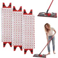 3 Pièces Serpillere Recharge pour Vileda Balai Microfibre Kit, pour Vileda Ultramax Mop/UltraMax Plus/Easy Wring UltraMax Absorbante Recharge, 46 × 14 cm