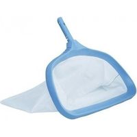 Astralpool – Epuisette de piscine en polypropylène gris – Filet polyester soudé – Forme élargie pour ramassage efficace – Fixation à clip