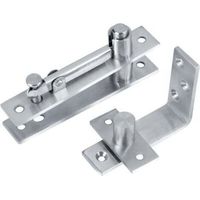 Charnières de pivot de porte, très résistantes, système de charnières de pivot pour portes en bois, rotation à 360 degrés, charnières de pivot dissimulées en acier inoxydable.
