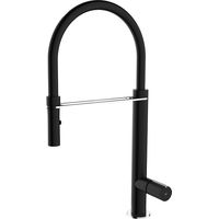 Essebagno Mitigeur évier à douchette mobile Exil noir chrome