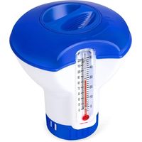 Floating Pool Dispenser with Thermometer, Automatic Doser, Floating Spa Diffuser, Dispenser for Pool, Pond, Spa