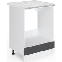 Meuble pour four R-Line, Anthracite Haute brillance, 60 cm , PT Marbre, Vicco