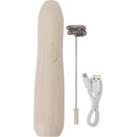 Mousseur à lait kaki rechargeable, mélangeur à café pour café, latte et chocolat chaud
