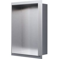 BERNSTEIN - Niche murale de douche, étagère encastrable douche acier inox sans cadre - 30x20x10cm - NT203010X Acier brossé