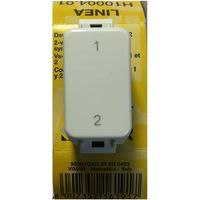 Vimar H1004.01 Two-way switch - symbol 1 and 2 - 1P 10AX 250V - white