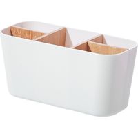 Porte - brosse à dents électrique - porte - brosse à dents avec cloison amovible boîte de rangement de salle de bain anti - moisissure pour brosse à dents manuelle / électrique (blanc)