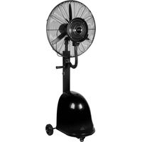 Fabrilamp – Ventilateur brumisateur sur pied rotatif 260W – 1 vitesse – Réservoir 49L – Aluminium et polycarbonate – Pour terrasses et patios