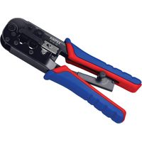 Knipex Crimpzange für RJ11/12- und RJ45-Stecker (Western-Standard), Einheitsgröße, mehrfarbig – AquaForge