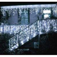 TENDA LUMINOSA NATALIZIA DA ESTERNO LUCI DI NATALE 150 LED 5 METRI LUCE BIANCO FREDDO BIANCO CALDO Bianco Freddo