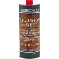 Italchimici magicstone wet 1lt impermeabilizzante idro oleo repellente trasparente a solvente effetto bagnato