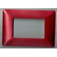 Trade Shop - Placas Placas En Abs Para Serie Matix Bticino Compatible 3 4 6 Módulos Color - Rojo Oscuro