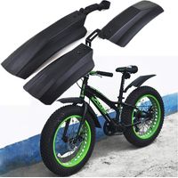 Garde-Boue de vélo de Neige 20 Pouces 26 Pouces Fat Bike Fender 2pcs Garde-Boue Avant Avant pour vélos VTT Vélo Garde-boues de vélo
