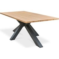 KELIA - 8-Sitzer-Gartentisch - Anthrazitgrau - REMARQUABLE