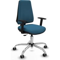Elche CP bali verde petroleo brazos 1D base cromada ruedas engomadas 65mm