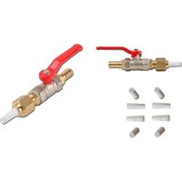 Robinet Vanne Porte-Buse 3/8" pour Sableuse Aérogommeuse + 8 Buses Céramique blanches