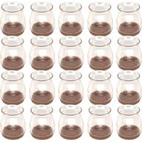 Cyclingcolors – Lot de 20 embouts feutre en élastomère 18-28mm – Protection parquet – Anti-rayures et anti-bruit – Faciles à installer