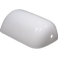 Schreibtischlampenschirm Weiß 22,5cm Glas Ersatzschirm Glaslampenschirm für Bankerlampe Tischlampenschirm für Schreibtischlampe
