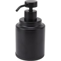 RHG Stainless Steel Soap Dispenser Manual Liquid Pump Hand Press Bottle for Shampoo Shower Lotion Black