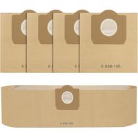 5 Stück WD3 Staubsaugerbeutel für Kärcher 6.959-130.0, Papier filterbeutel für WD3 1629 MV3 A2201/2204/2504/2554/2251/2604 Staubsauger Papierbeutel Kärcher WD3 Beutel