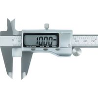 Elektronischer digitaler Messschieber aus Edelstahl, 150 mm, Messwerkzeuge mit extra großem LCD-Display, Zoll/metrische Umrechnung