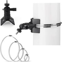 (2pcs)Support de caméra en anneau - Support de mât pour Stick Up Cam, Spotlight Cam Pro Plus - Robuste - Pour caméra de surveillance annulaire - Idéal pour un montage en intérieur et en extérieur