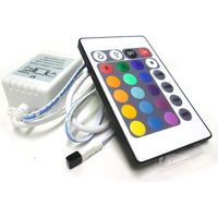 Centralina RGB Kit Controller Telecomando IR Infrarossi Per Striscia LED RGB 12V 3X2A IR240