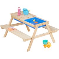 Table de pique nique pour enfants avec table de jeu deau et de sable