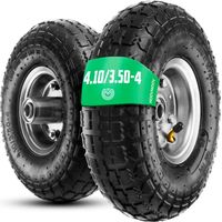 Roues 4.10/3.50-4 Jante Acier avec Alésage 16mm