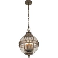 Elstead Halleron Suspension d'extérieur Halleron Chain Lantern, finition bronze bruni, IP44