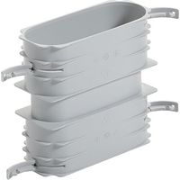Vaillant Verbindungsmuffe Luftschlauch flach 52 x 132 mm mit Dichtungen, 0020180839