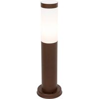 Außenlaterne rostbraun mit Opal 45 cm IP44 - Rox