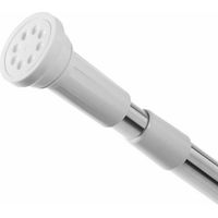 royaluxe -Barre de Fixation Réglable pour Rideau de Douche sans Percer, Tringle de Douche Antidérapante Télescopique en Acier Inoxydable 5080cm, Barre pour rideau de douche