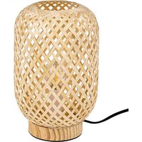 Lampada da tavolo Alinafe Metal/Wood Natural Rotan Natural E14 1 x Max.25W B: 24 cm Ø15,5 cm