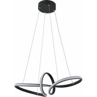 Suspension géométrique noire Adila LED 30W Reality