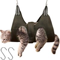 Hamac de toilettage pour chien, harnais pour couper les griffes des animaux de compagnie avec sangle large, harnais de suspension pour chien pour couper les ongles, kit d'aide au toilettage pour