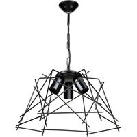 Pendelleuchte Tena MDL3854 leuchtet in asymmetrischem schwarzem Metall