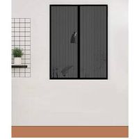 ZANZARIERA MAGNETICA P/FINESTRA 120X160CM NERO