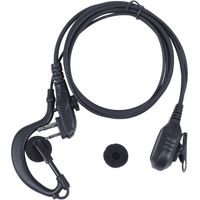 Casque Microphone Écouteur Compatible Talkie-Walkie PTT avec Connecteur Kenwood