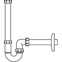 LAUFEN Il Bagno Alessi One Siphon, DN32, mit verlängerten