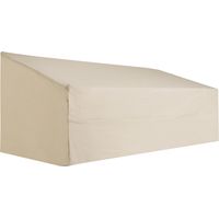 Funda Biege Impermeable para Banco 3 Plazas 218x111x101 cm Cubierta para Sofá o Mueble de Jardín