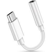 Adaptateur USB-C vers prise jack AUX 3,5 mm, compatible avec OnePlus 6T, Huawei P30 Pro, Mate 20 Pro, Samsung Galaxy, Xiaomi et autres appareils de t