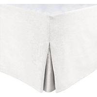 Cache Sommier - HOME LINGE PASSION - 140 x 190 cm + 30 cm - Weiß