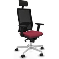 Piqueras y Crespo Silla de Oficina Granate Con Cabecero