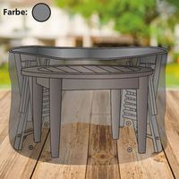 Abdeckhaube anthrazit für Sitzgruppe Schutzhülle Abdeckplane Abdeckung Garten