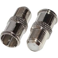 Connecteur F - AERZETIX - 2X - Réparateur rapide - Mâle-femelle - Compatible TV/Satellite/Antenne