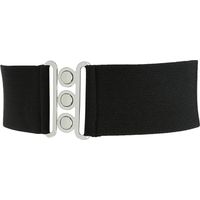 Lot de 2 ceintures corset élastiques larges pour femme, ceintures gainantes couleur noire