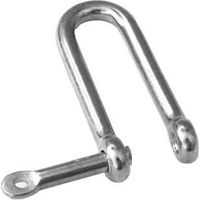 Manille longue, axe imperdable inox A4