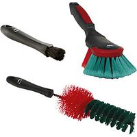 Juego de cepillos para coche UE 6 juegos de 3 cepillos negro